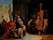 Giovanni Battista Tiepolo Alexander der GroBe und Campaspe im Atelier des Apelles oil on canvas